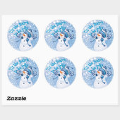 陽気なTisシーズンは引用文すてき文字 ラウンドシール (シート)