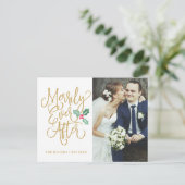 陽気にその後ずっと休日の写真は金ゴールド感謝していしています シーズンポストカード (スタンド正面)