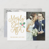 陽気にその後ずっと休日の写真は金ゴールド感謝していしています シーズンポストカード (正面/裏面)