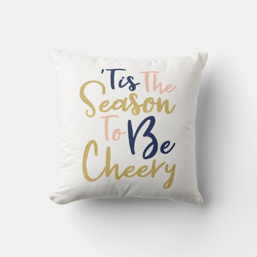 陽気になる季節 | トレンディー手書き休日 クッション (正面)