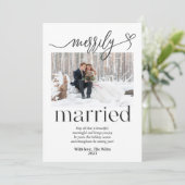 陽気に新結婚したしいクリスマス シーズンカード (スタンド正面)