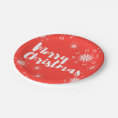 陽気よくはしゃぐなデザイン ペーパープレート (アングル)