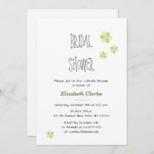 陽気エレガントなブライダルシャワー招待 招待状 (正面/裏面)