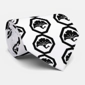 隅切り角に銀杏鶴 ネクタイ (ロール)