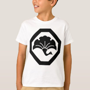 隅切り角に銀杏鶴 Tシャツ