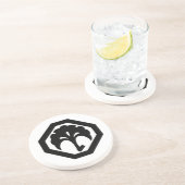 隅切り角に銀杏 コースター (側面)