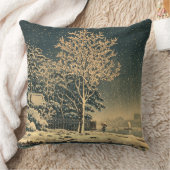 隅田川の冬の日 クッション (ブランケット)