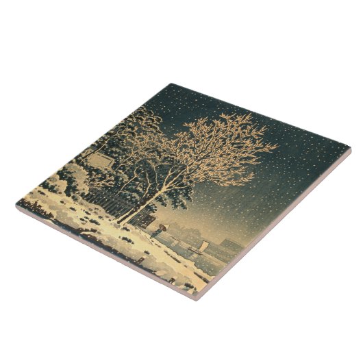 隅田川の冬の日 タイル (側面)