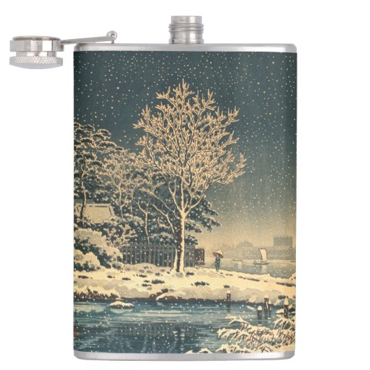 隅田川の冬の日 フラスク (オープン)