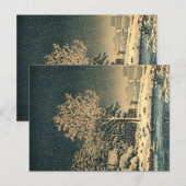 隅田川の冬の日 ポストカード (正面/裏面)