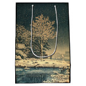 隅田川の冬の日 ミディアムペーパーバッグ (裏面)