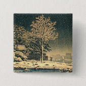 隅田川の冬の日 缶バッジ (正面)