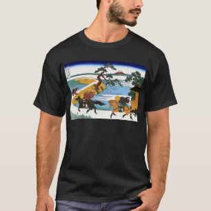 隅田川関屋の里,北斎隅田川から富士山を眺める Tシャツ