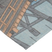 隅田素晴らし川千住橋日本浮世絵 テーブルクロス (アングル)