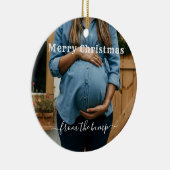 隆カスタム起したクリスマスの写真 セラミックオーナメント (右)