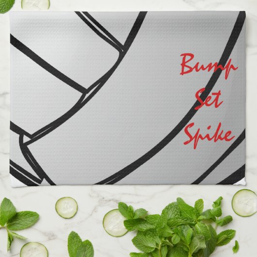 隆起の一定のスパイクのバレーボール キッチンタオル (折り畳み)