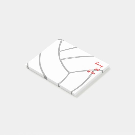 隆起の一定のスパイクプレーヤーのバレーボールの細胞 ポストイット (アングル)