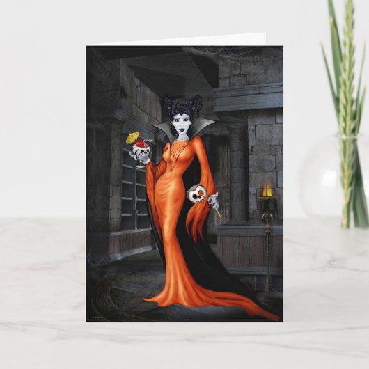 隆起夜ハロウィンカードの行く事 カード (正面)