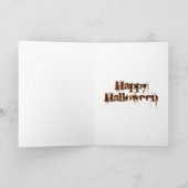 隆起夜ハロウィンカードの行く事 カード (内部)