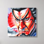 隈取歌舞伎3 キャンバスプリント (正面)