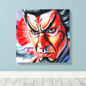 隈取歌舞伎3 キャンバスプリント (インサイチュ (ウッドフロア))