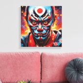 隈取歌舞伎4 キャンバスプリント (インサイチュ (リビング))