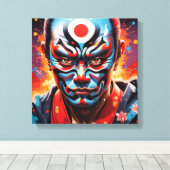 隈取歌舞伎4 キャンバスプリント (インサイチュ (ウッドフロア))