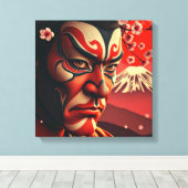 隈取歌舞伎 キャンバスプリント (インサイチュ (ウッドフロア))