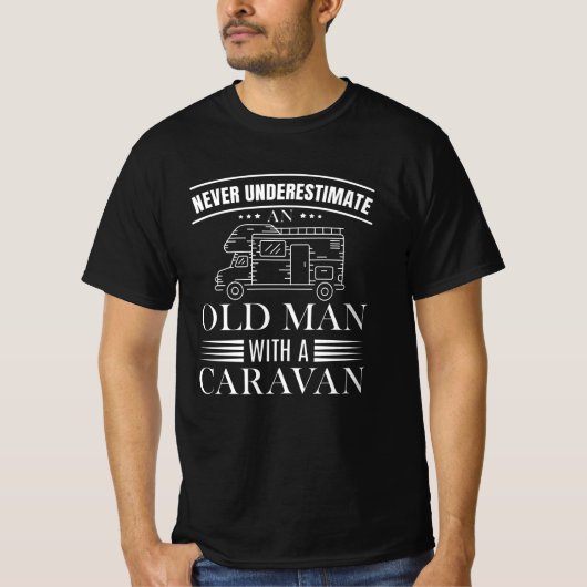 隊商を持った老人 Tシャツ (正面)