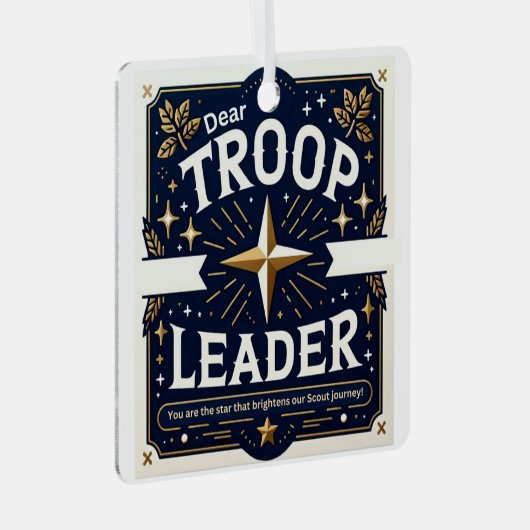 隊長は我々の旅のスターだ メタルオーナメント (正面右)