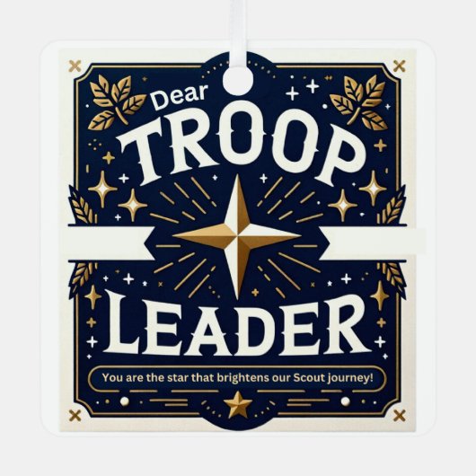 隊長は我々の旅のスターだ メタルオーナメント (正面)