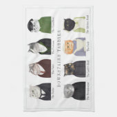 階下の虎猫台所皿タオル キッチンタオル (縦)