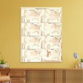階名統計岩版図 キャンバスプリント (インサイチュ (リビング))