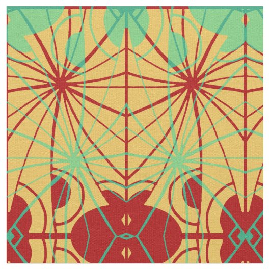 階層型の幾何学模様 ファブリック (クローズアップ)