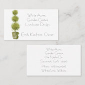 階層型トピアリープラント名刺 名刺 (正面/裏面)