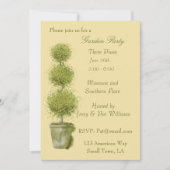 階層的なトピアリーガーデンパーティーの招待状 招待状 (正面)