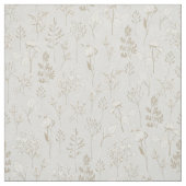 階層花模様（銀色）と金ゴールド ファブリック (見本)