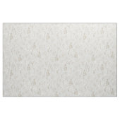 階層花模様（銀色）と金ゴールド ファブリック (ファットクウォーター)