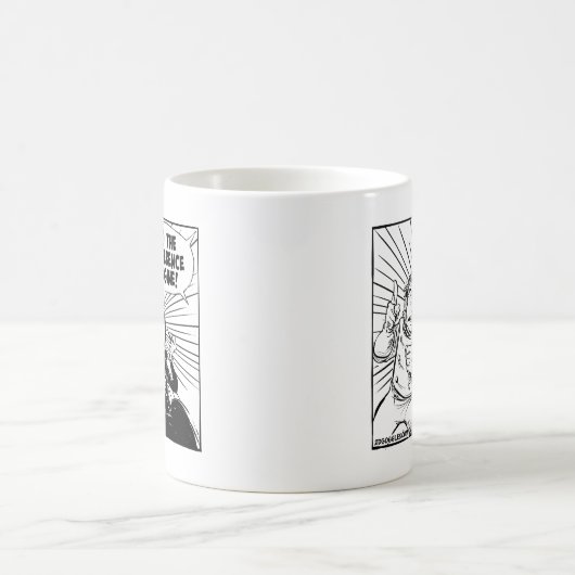 階差機関のパネルに コーヒーマグカップ (中央)