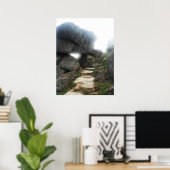 階段から天国フレームプリント ポスター (ホームオフィス)