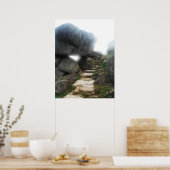 階段から天国フレームプリント ポスター (キッチン)