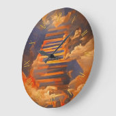 階段から天国 ラージ壁時計 (傾斜)