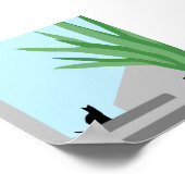 階段から天国 | 猫のダウンロードモダン可能 ポスター (角)