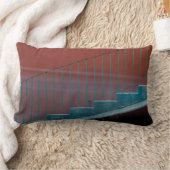 階段と手すりの静止 ランバークッション (ブランケット)