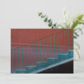階段と手すりの静物画 サンキューカード (スタンド正面)