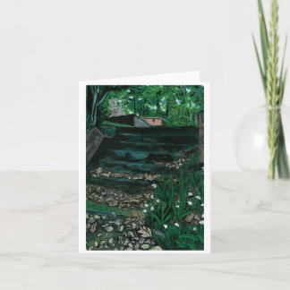 階段のグリーティングカード カード