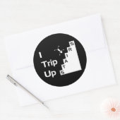 階段のステッカーを登る ラウンドシール (封筒)