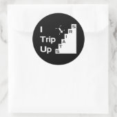 階段のステッカーを登る ラウンドシール (バッグ)