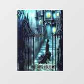 階段の上を覗き込む ウィンドウサイン (シート)