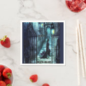 階段の上を覗き込む スタンダードカクテルナプキン (インサイチュ)